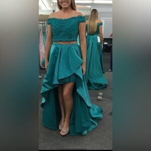 Rachel Allan Prima Donna Size 10 in teal